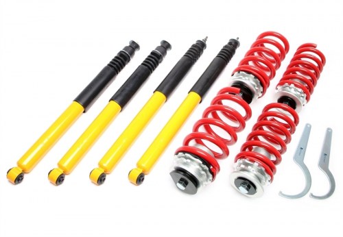 TA Technix ρυθμιζόμενη ανάρτηση coilover Mercedes Benz E-Class Sedan, type W210 ( εκτός. AMG, height control or adaptive damping system)