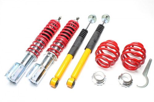 TA Technix ρυθμιζόμενη ανάρτηση coilover Renault Clio II, type BB0, CB0 ( εκτός. V6, 2.0l-16V, 58mm απόσταση στις τρύπες μπουλονιών αμορτισέρ)