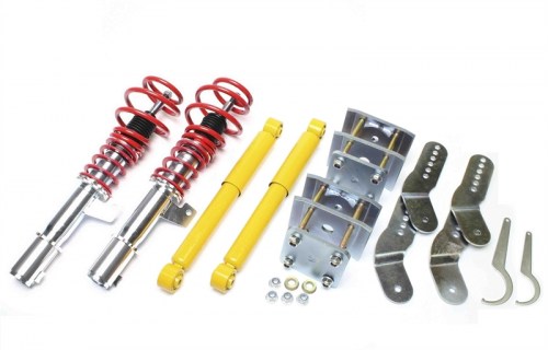 TA Technix ρυθμιζόμενη ανάρτηση coilover Volkswagen Caddy III και 4-Motion Box, -Estate, type 2K_